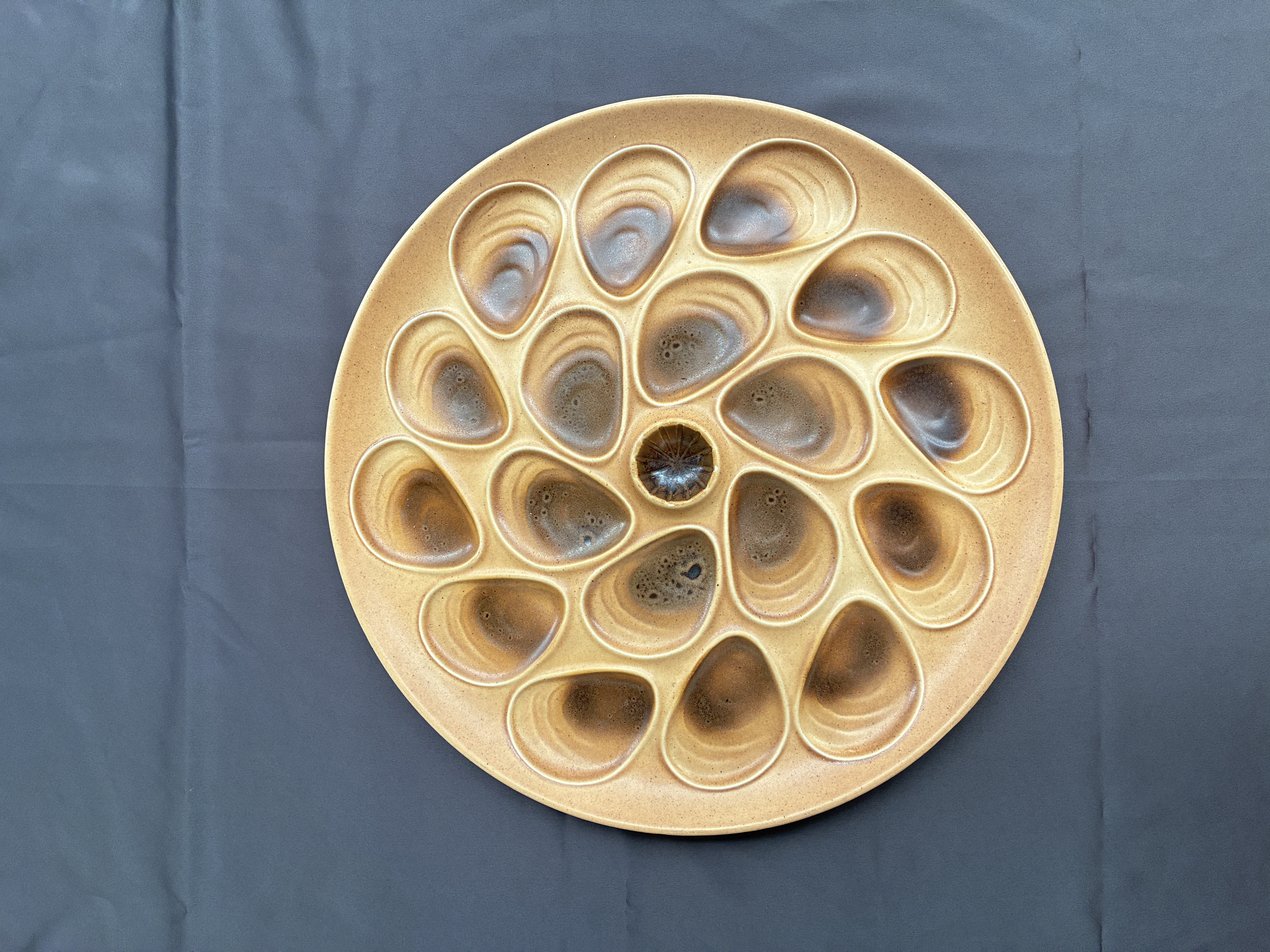 Salins vintage Franse oesterserveerschaal