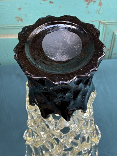 Lattice web design vaas op zwarte voet Afbeelding 2