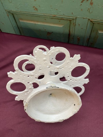 Brocante Eierstandaard Wit Afbeelding 3