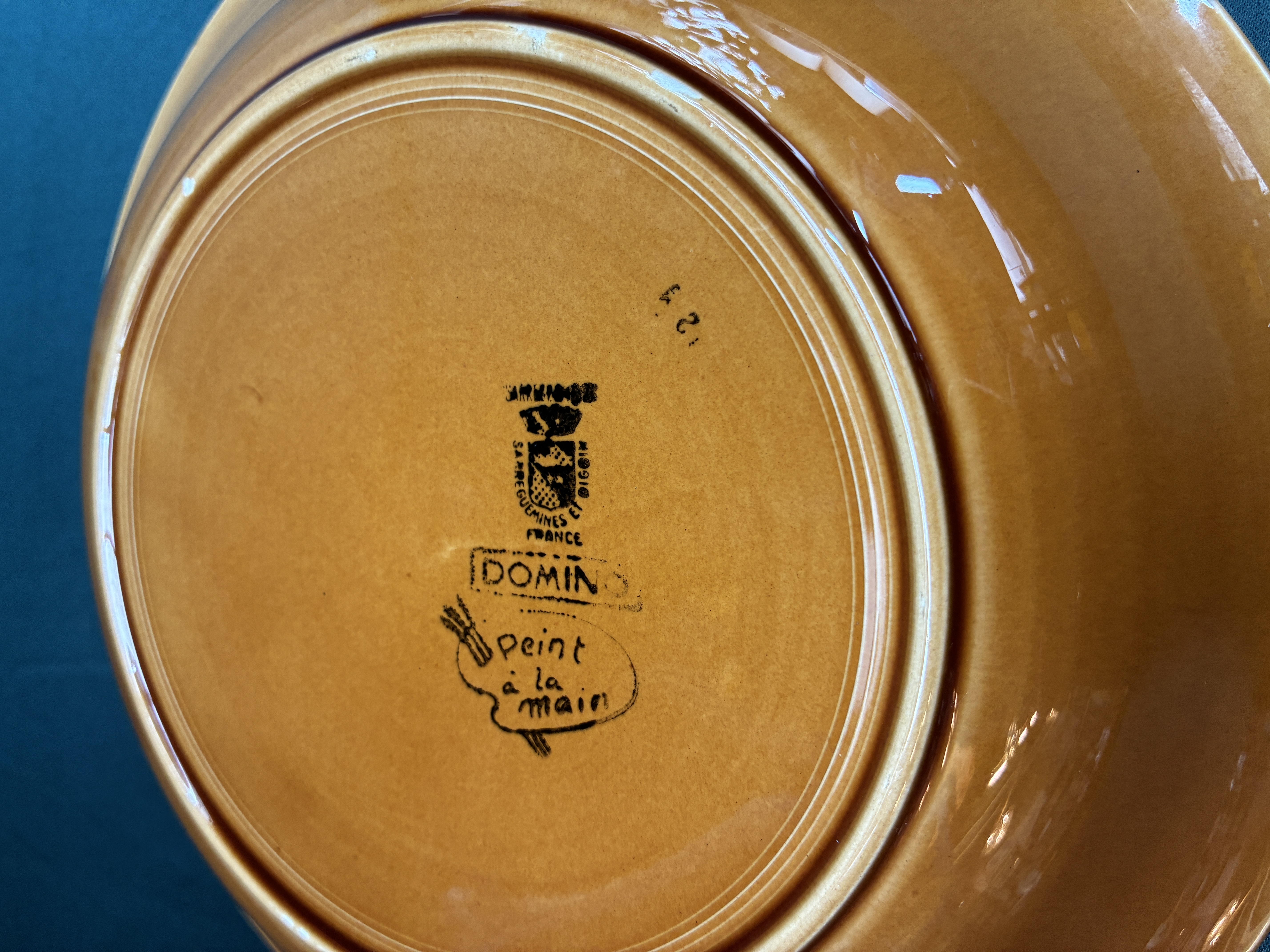 Set Sarreguemines Domino Franse diepe borden Afbeelding 3