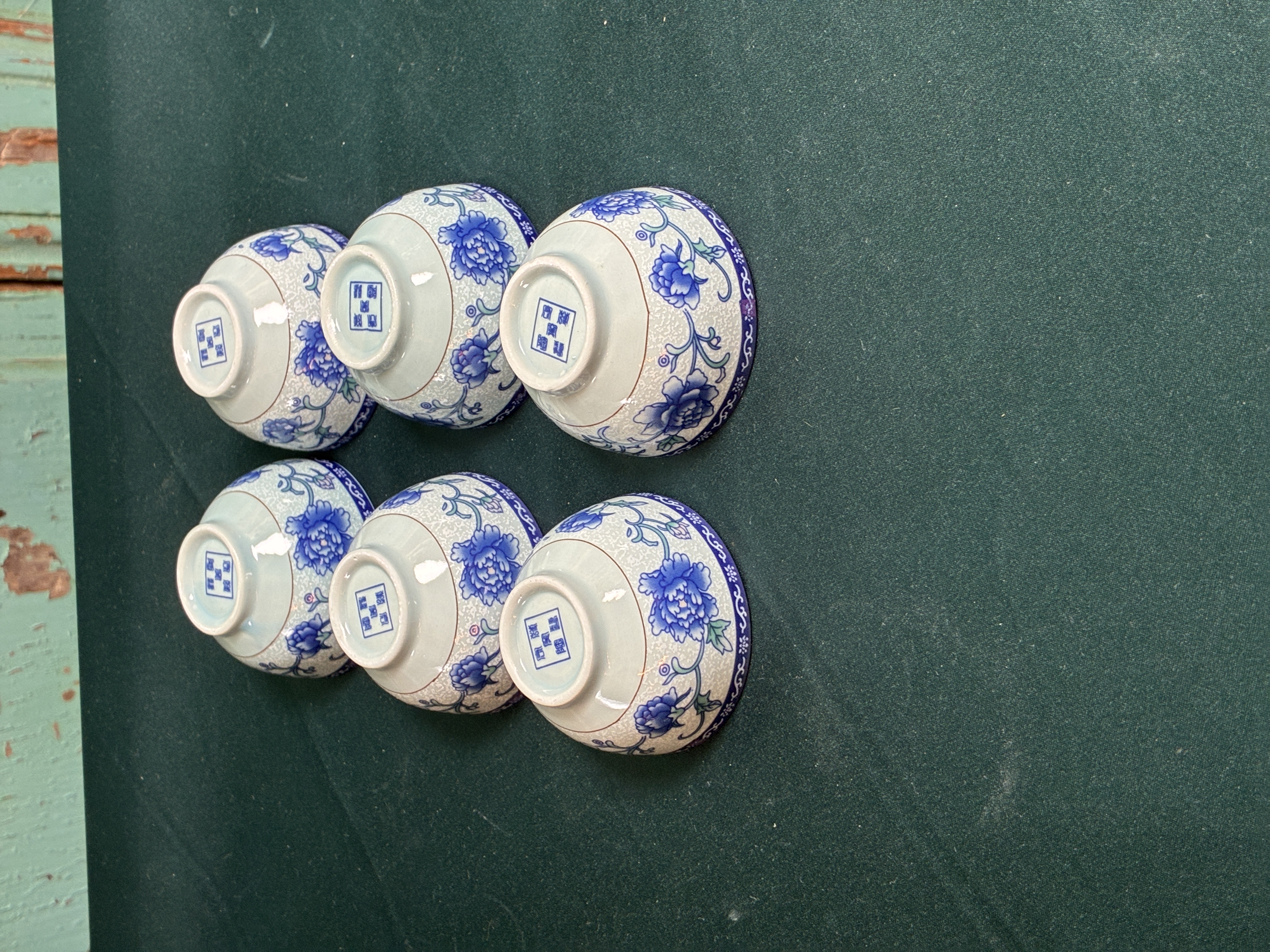 Vintage Chinees porseleinen theeservies Afbeelding 3