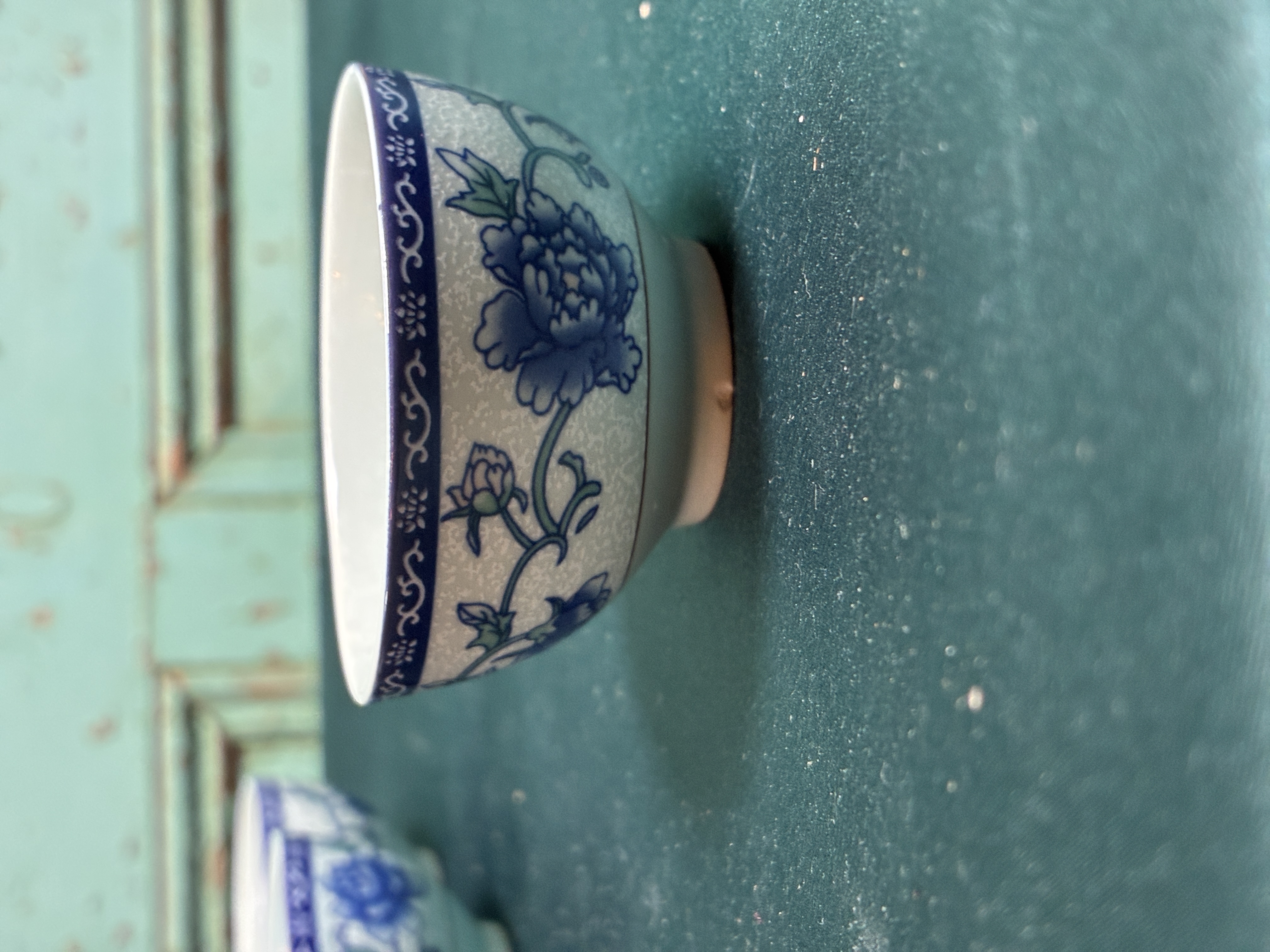 Vintage Chinees porseleinen theeservies Afbeelding 4