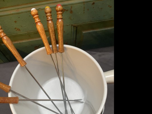 Le Creuset Fondueset Inclusief Pan En 4 Borden Afbeelding 2