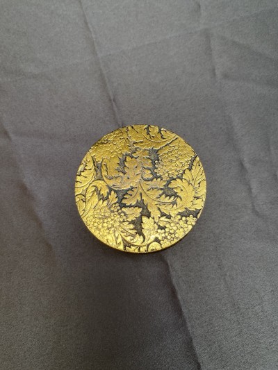 Messing Frans Juwelendoosje Met Indiaanse Print Afbeelding 3