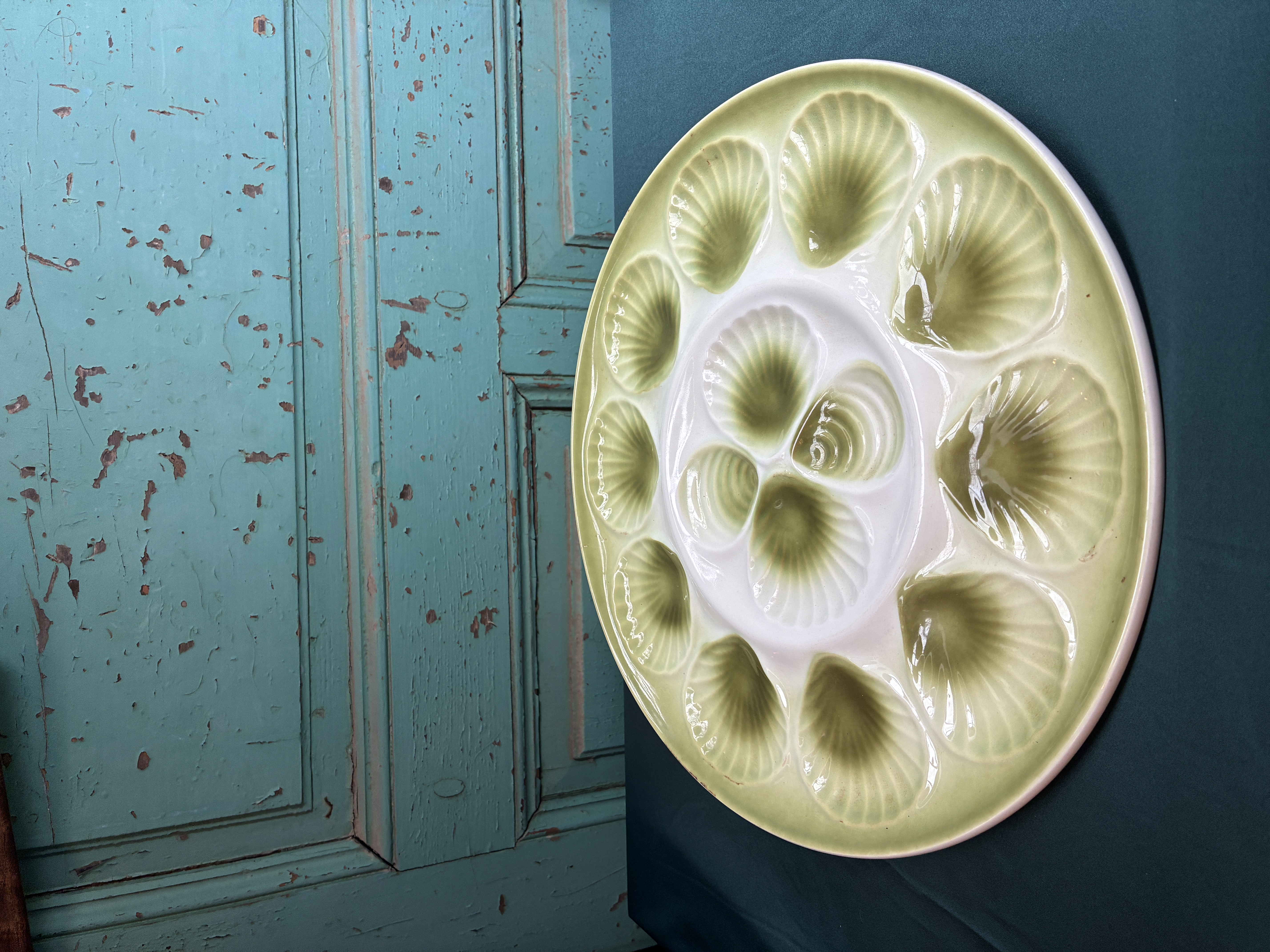 Moulins des Loups oesterschaal licht groen