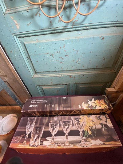 Set Crystal D'Arques Durand Tornade Loodkristallen Wijnglazen Afbeelding 3