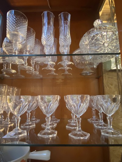 Set Crystal D'Arques Durand Tornade Loodkristallen Wijnglazen Afbeelding 4