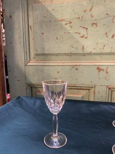 Set Diep Geslepen Kristallen Borrel Of Portglaasjes Afbeelding 2