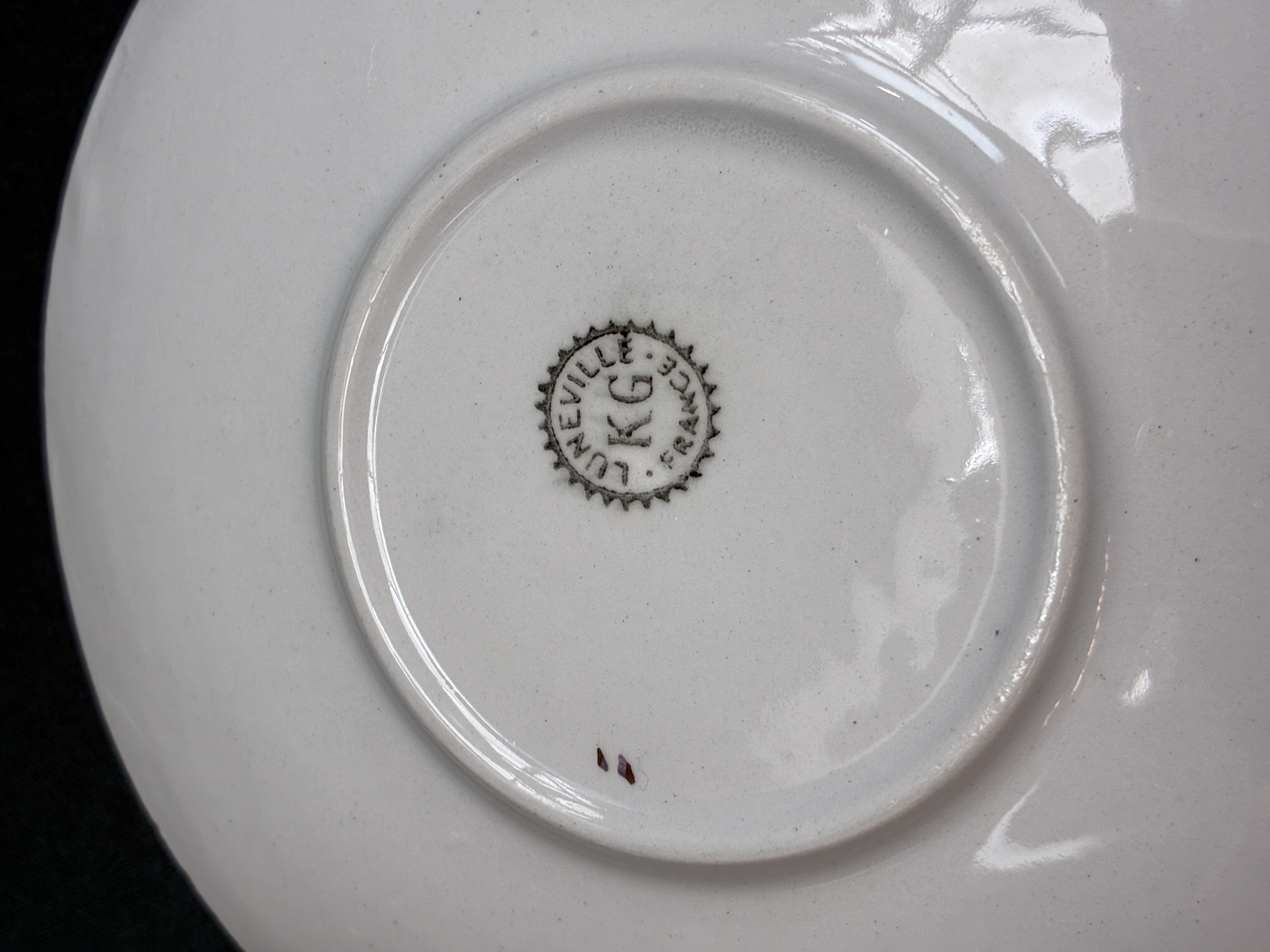 Luneville KG Regence France koffieset met bonbonniere Afbeelding 3