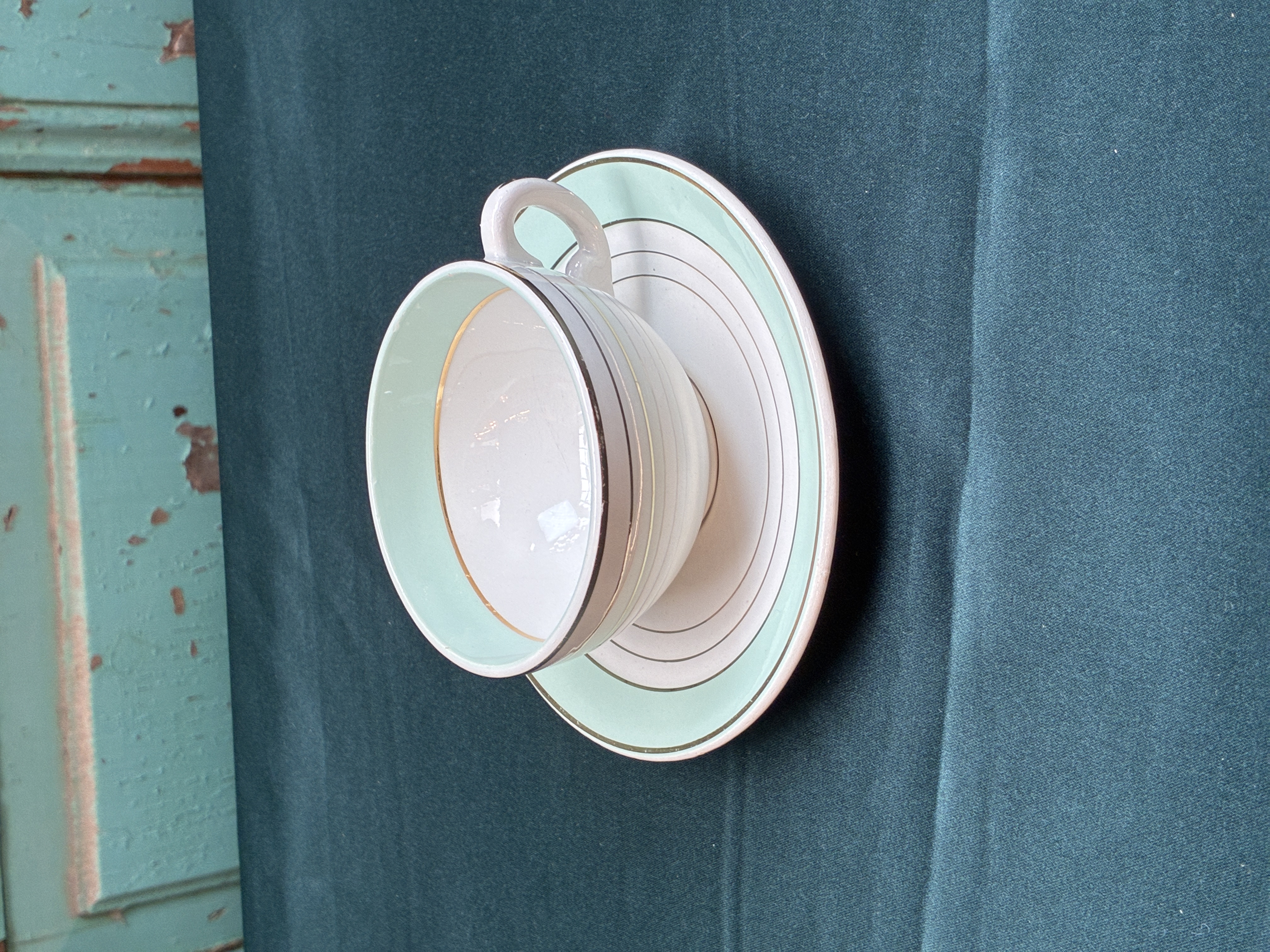 Luneville KG Regence France koffieset met bonbonniere Afbeelding 4