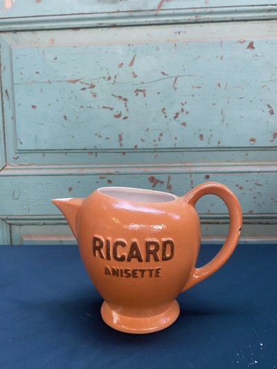 Vintage Franse Ricard Waterkan Gechipt
