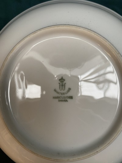 Winterling Marktleuthen Bavaria Diepe Schaal Met Roos Afbeelding 3